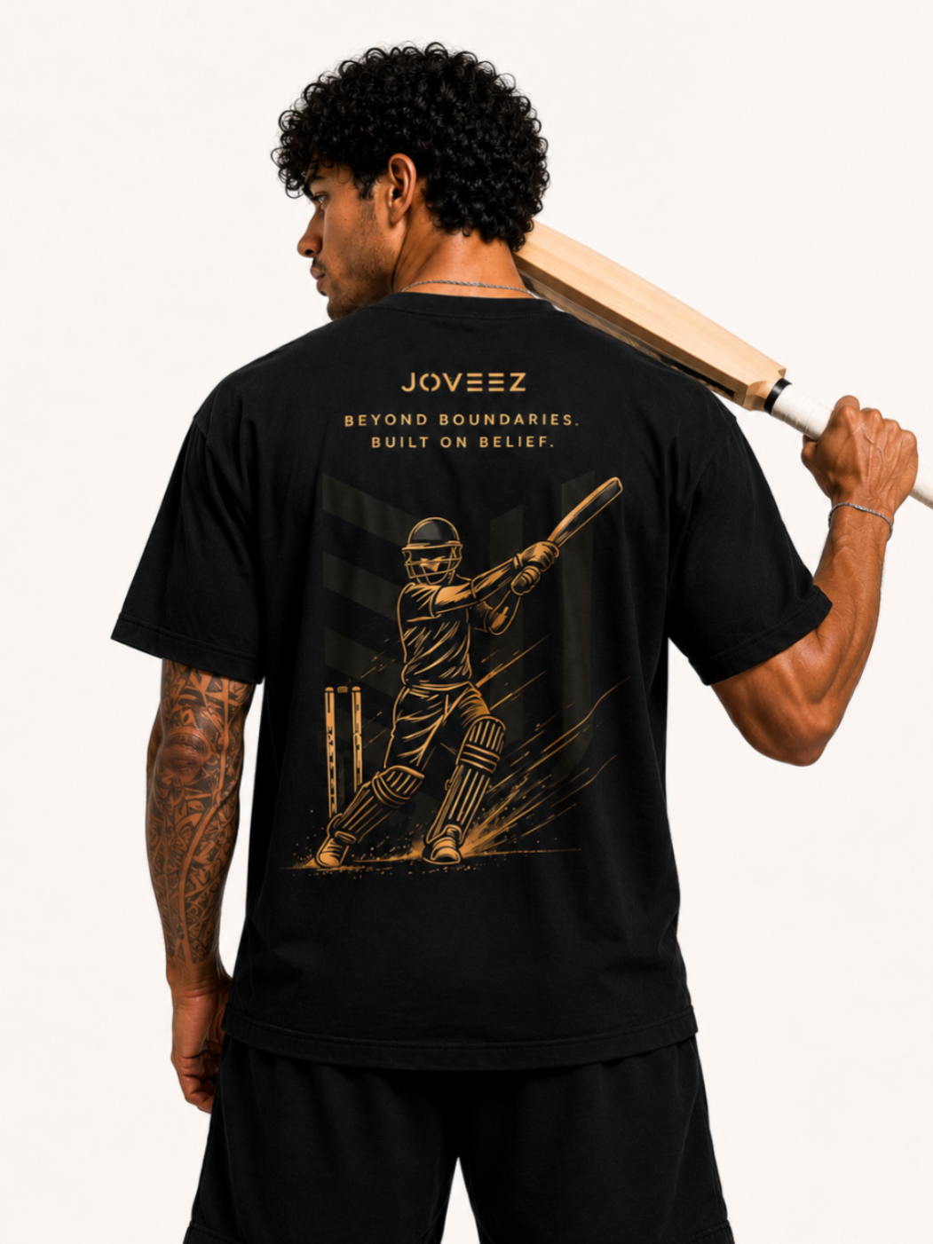 Black Gold Cricket Tee