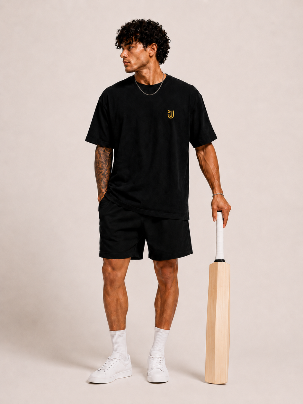 Black Gold Cricket Tee