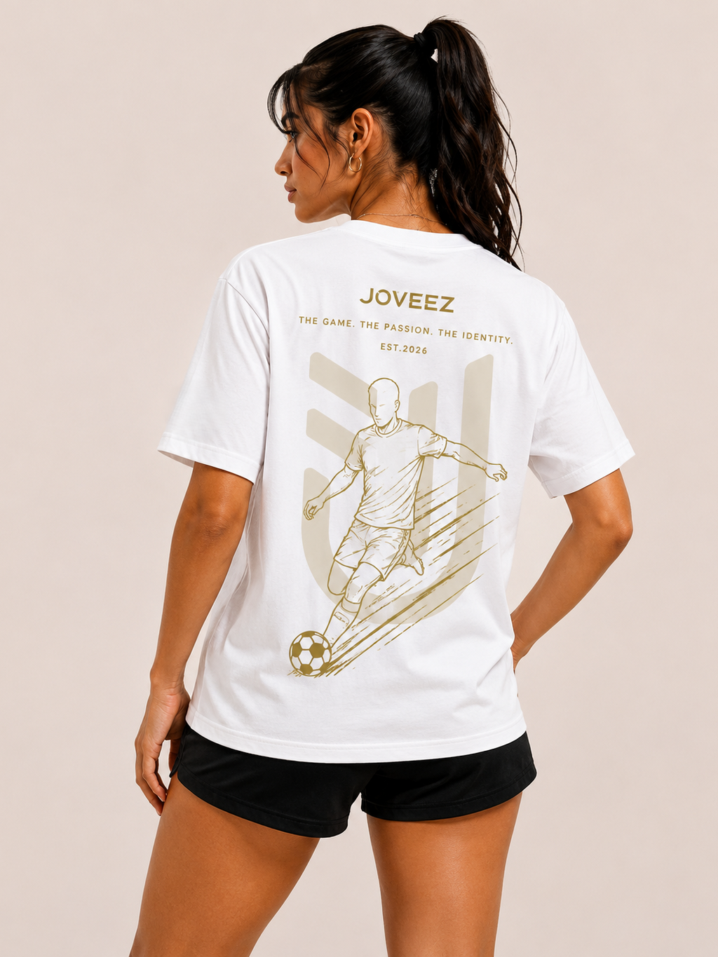 Soccer Golden Striker Tee