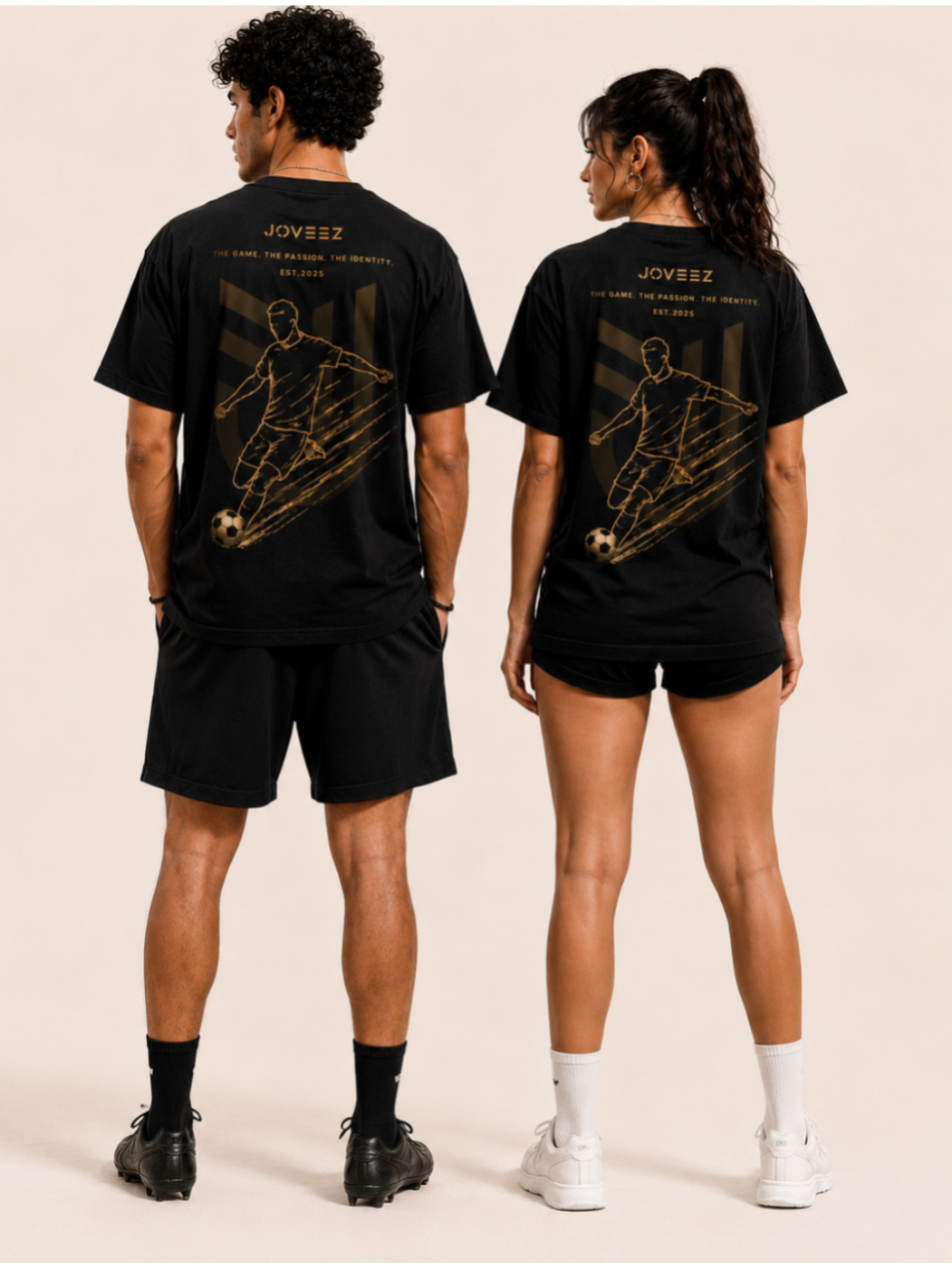 Soccer Golden Striker Tee