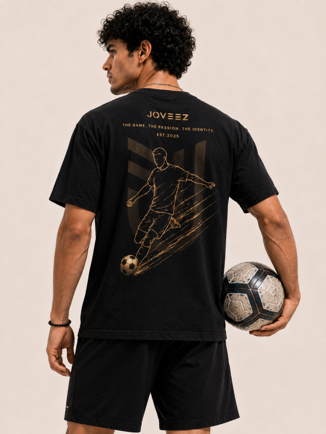 Soccer Golden Striker Tee